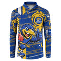 West Coast Eagles Button Sweatshirt Mascot Cartoon Football Illustration Style