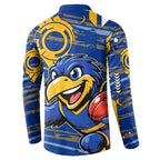 West Coast Eagles Button Sweatshirt Mascot Cartoon Football Illustration Style