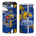 West Coast Eagles 4 in 1 Can Cooler Tumbler Mascot Cartoon Football Illustration Style