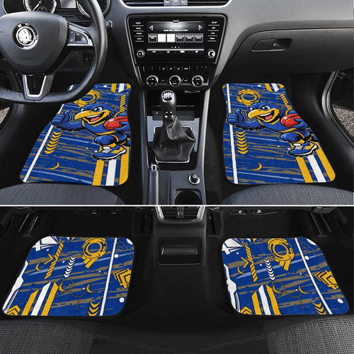 West Coast Eagles Car Mats Mascot Cartoon Football Illustration Style
