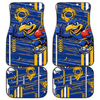 West Coast Eagles Car Mats Mascot Cartoon Football Illustration Style