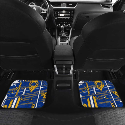 West Coast Eagles Car Mats Mascot Cartoon Football Illustration Style