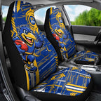 West Coast Eagles Car Seat Cover Mascot Cartoon Football Illustration Style