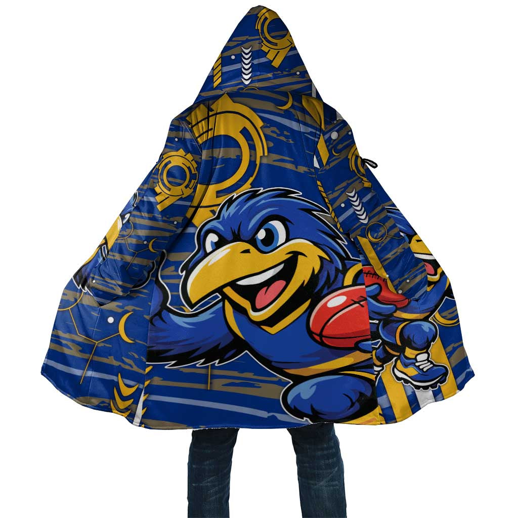 West Coast Eagles Cloak Mascot Cartoon Football Illustration Style