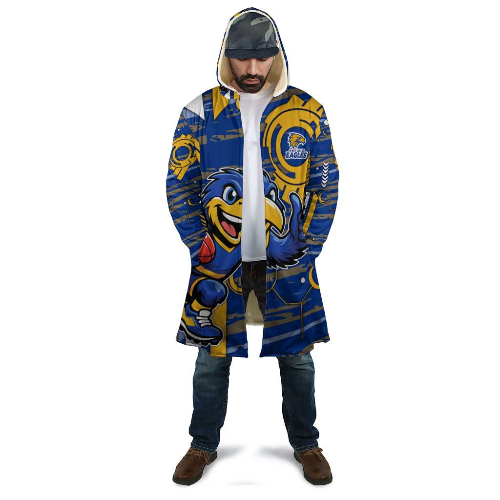 West Coast Eagles Cloak Mascot Cartoon Football Illustration Style