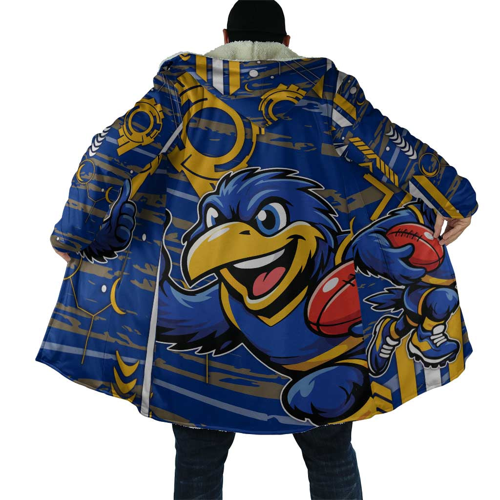 West Coast Eagles Cloak Mascot Cartoon Football Illustration Style