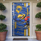 West Coast Eagles Door Cover Mascot Cartoon Football Illustration Style