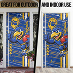 West Coast Eagles Door Cover Mascot Cartoon Football Illustration Style