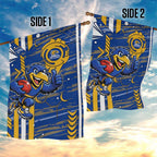 West Coast Eagles Garden Flag Mascot Cartoon Football Illustration Style