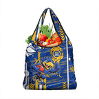 West Coast Eagles Grocery Bag Mascot Cartoon Football Illustration Style