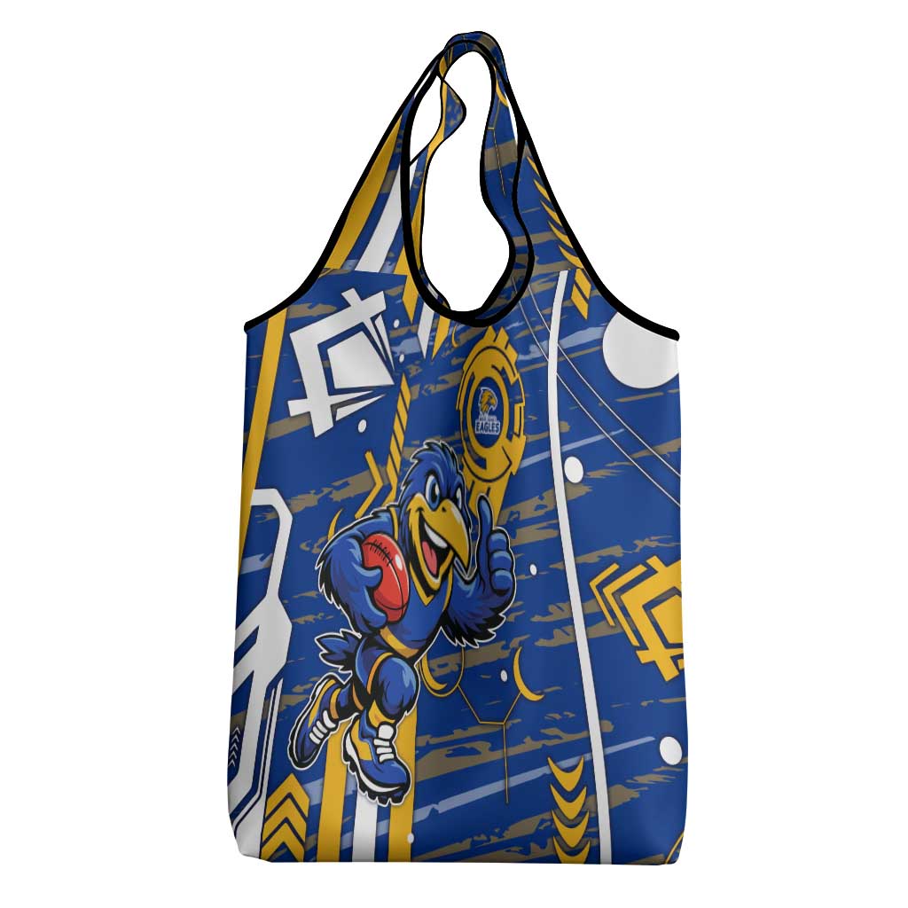 West Coast Eagles Grocery Bag Mascot Cartoon Football Illustration Style