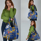West Coast Eagles Grocery Bag Mascot Cartoon Football Illustration Style