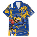 West Coast Eagles Hawaiian Shirt Mascot Cartoon Football Illustration Style