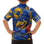 West Coast Eagles Hawaiian Shirt Mascot Cartoon Football Illustration Style