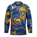West Coast Eagles Hockey Jersey Mascot Cartoon Football Illustration Style