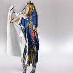West Coast Eagles Hooded Blanket Mascot Cartoon Football Illustration Style