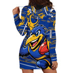 West Coast Eagles Hoodie Dress Mascot Cartoon Football Illustration Style