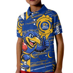 West Coast Eagles Kid Polo Shirt Mascot Cartoon Football Illustration Style