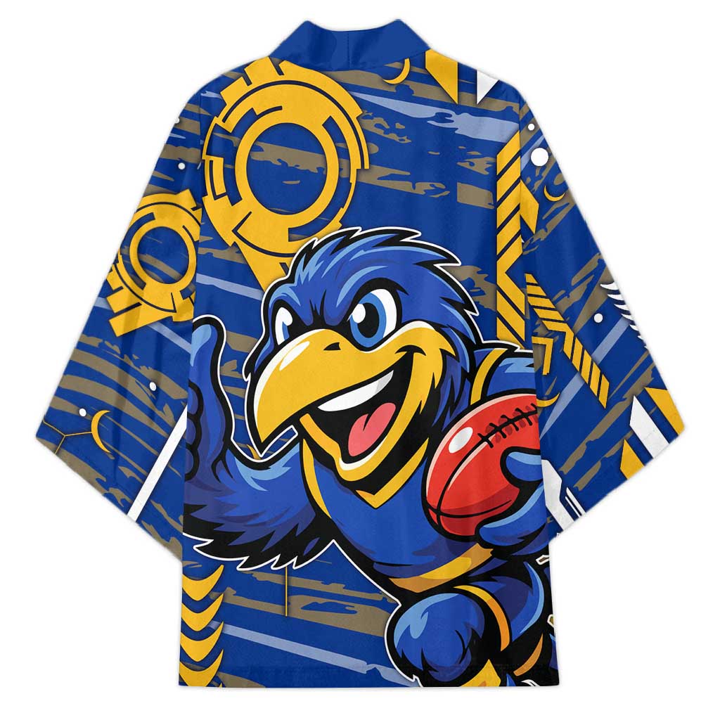 West Coast Eagles Kimono Mascot Cartoon Football Illustration Style