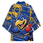 West Coast Eagles Kimono Mascot Cartoon Football Illustration Style