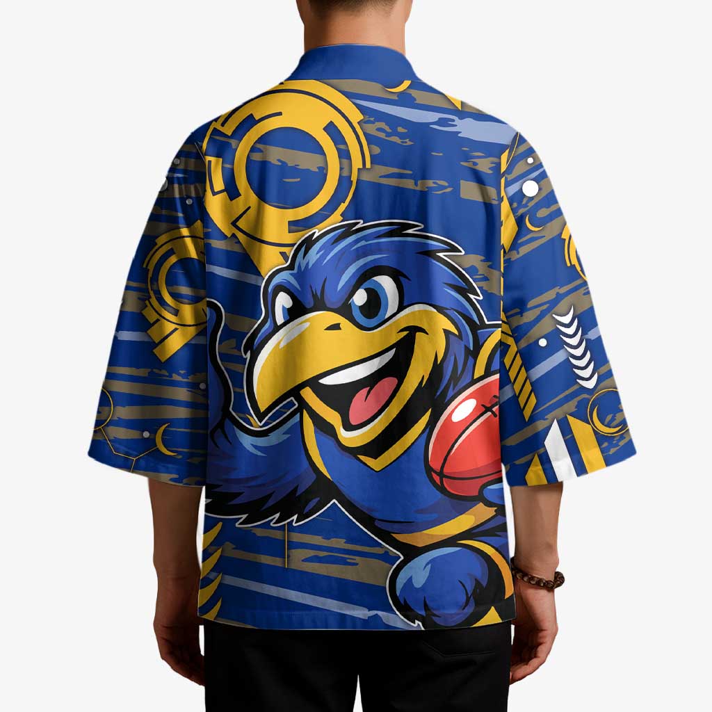 West Coast Eagles Kimono Mascot Cartoon Football Illustration Style