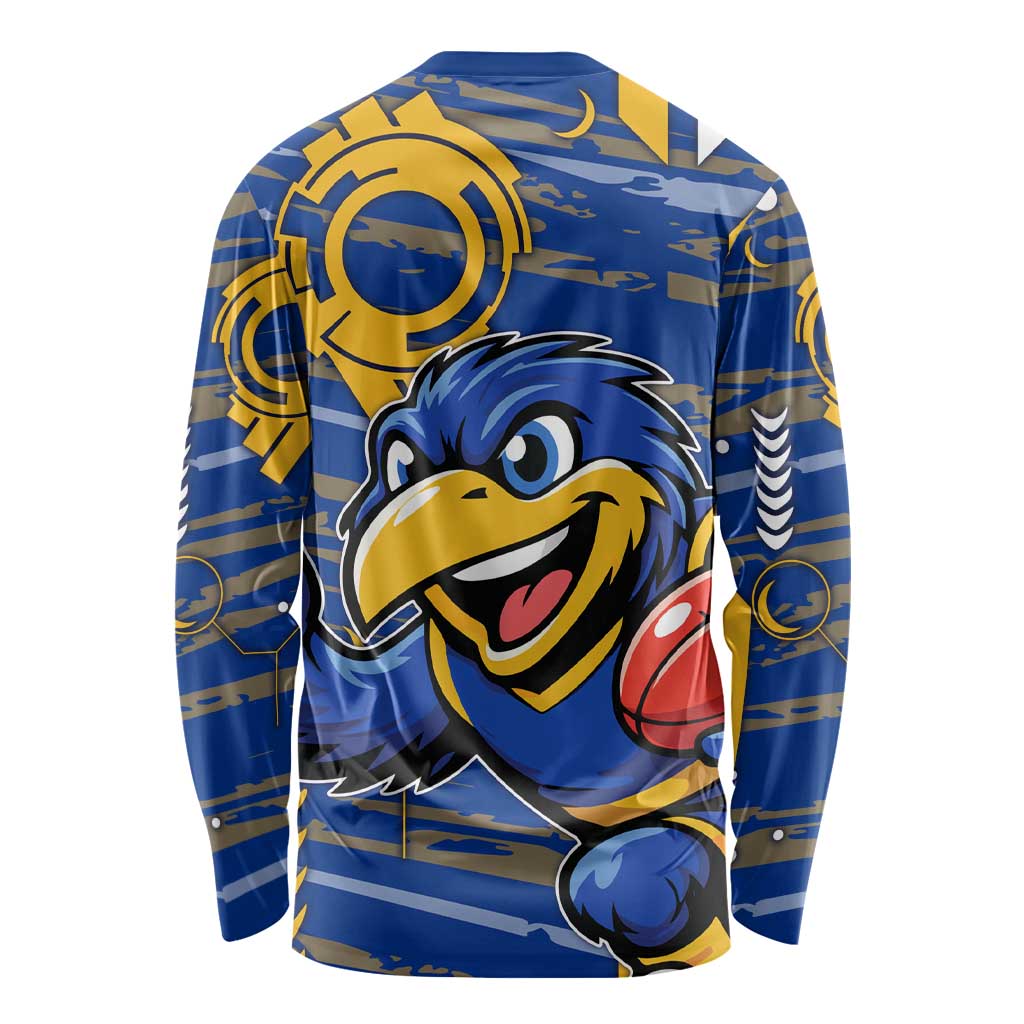 West Coast Eagles Long Sleeve Shirt Mascot Cartoon Football Illustration Style