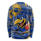 West Coast Eagles Long Sleeve Shirt Mascot Cartoon Football Illustration Style