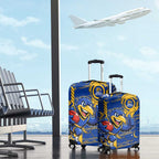 West Coast Eagles Luggage Cover Mascot Cartoon Football Illustration Style