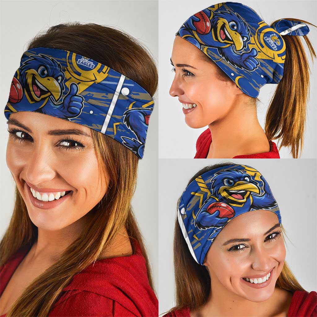 West Coast Eagles Neck Gaiter Mascot Cartoon Football Illustration Style