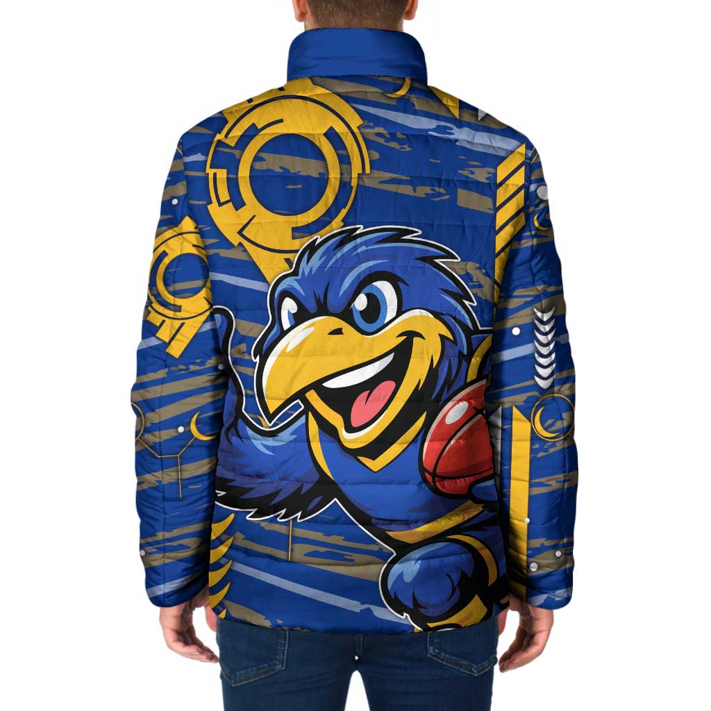 West Coast Eagles Padded Jacket Mascot Cartoon Football Illustration Style