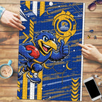 West Coast Eagles Puzzle Mascot Cartoon Football Illustration Style