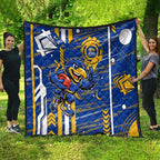 West Coast Eagles Quilt Mascot Cartoon Football Illustration Style