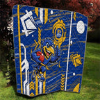 West Coast Eagles Quilt Mascot Cartoon Football Illustration Style
