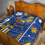 West Coast Eagles Quilt Mascot Cartoon Football Illustration Style