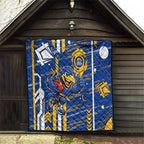 West Coast Eagles Quilt Mascot Cartoon Football Illustration Style
