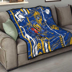 West Coast Eagles Quilt Mascot Cartoon Football Illustration Style