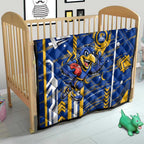 West Coast Eagles Quilt Mascot Cartoon Football Illustration Style