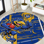 West Coast Eagles Round Carpet Mascot Cartoon Football Illustration Style