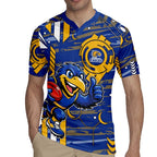 West Coast Eagles Rugby Jersey Mascot Cartoon Football Illustration Style
