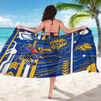 West Coast Eagles Sarong Mascot Cartoon Football Illustration Style