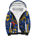 West Coast Eagles Sherpa Hoodie Mascot Cartoon Football Illustration Style