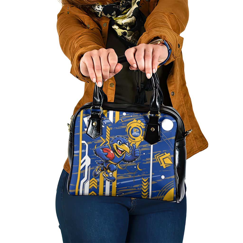 West Coast Eagles Shoulder Handbag Mascot Cartoon Football Illustration Style
