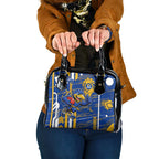 West Coast Eagles Shoulder Handbag Mascot Cartoon Football Illustration Style
