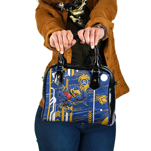 West Coast Eagles Shoulder Handbag Mascot Cartoon Football Illustration Style