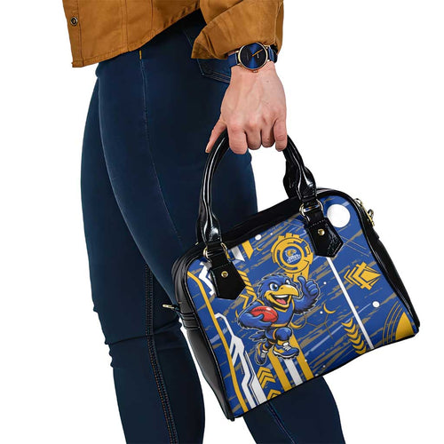 West Coast Eagles Shoulder Handbag Mascot Cartoon Football Illustration Style