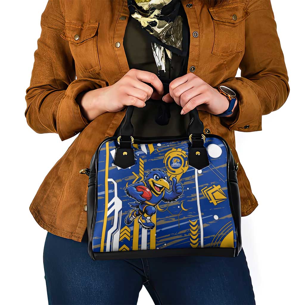West Coast Eagles Shoulder Handbag Mascot Cartoon Football Illustration Style