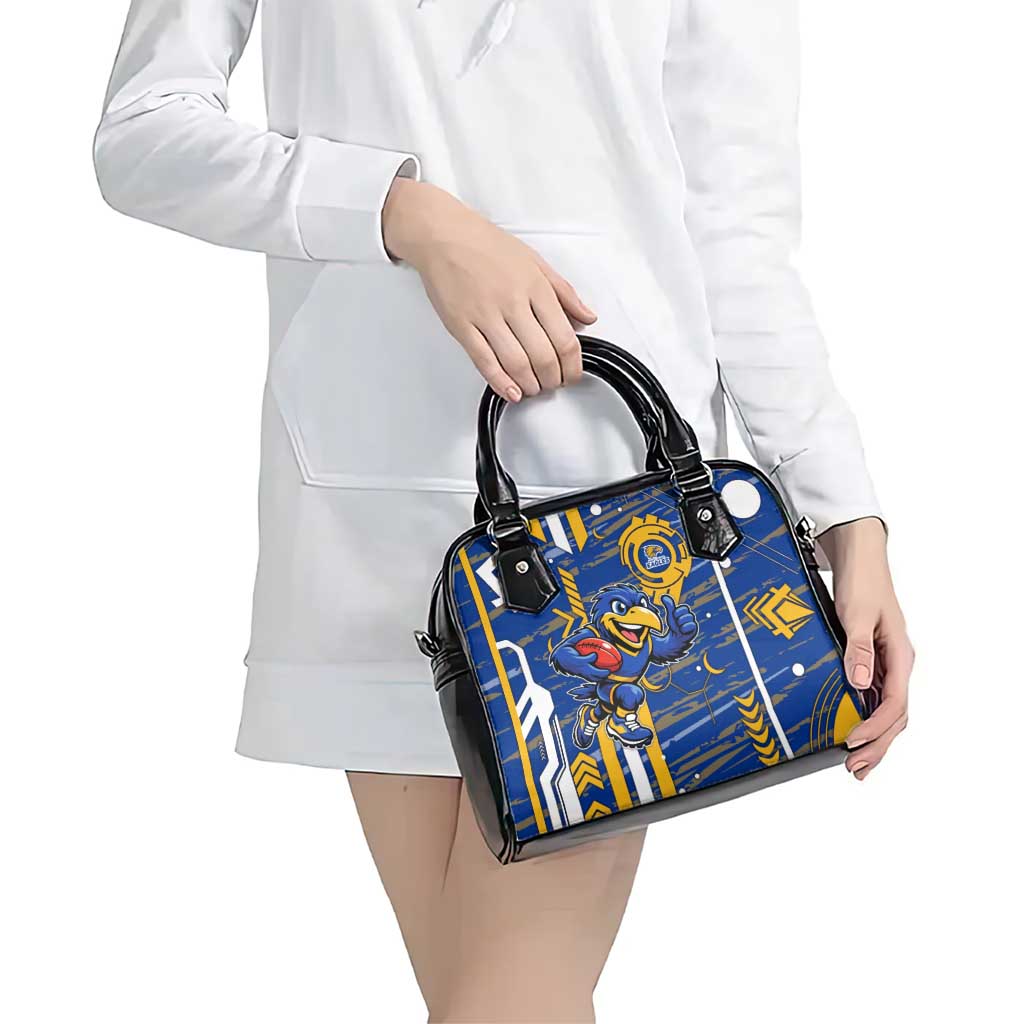 West Coast Eagles Shoulder Handbag Mascot Cartoon Football Illustration Style