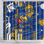 West Coast Eagles Shower Curtain Mascot Cartoon Football Illustration Style