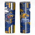 West Coast Eagles Skinny Tumbler Mascot Cartoon Football Illustration Style