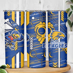 West Coast Eagles Skinny Tumbler Mascot Cartoon Football Illustration Style